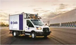  ?? GATIK ?? California’s Gatik AI Inc. is taking the humans out of a 7-mile delivery route for Loblaw Companies Ltd. in Canada.