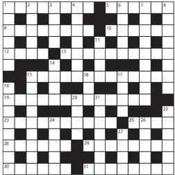  ?? No 15,692 ?? PRIZES of £20 will be awarded to the senders of the first three correct solutions checked. Solutions to: Daily Mail Prize Crossword No. 15,692, PO BOX 3451, Norwich, NR7 7NR. Entries may be submitted by second-class post. Envelopes must be postmarked...