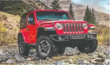  ?? JEEP ?? The 2020 Jeep Wrangler has features suited to off-roading. There is lots of handy tech these days to help pros and novice off-roaders alike.