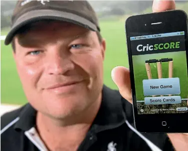  ?? PHOTO: MAARTEN HOLL/STUFF ?? Crichq, the maker of a cricket-scoring app founded by Simon Baker, above, has gone into receiversh­ip.