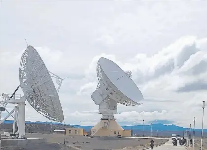  ?? ?? Las antenas chinas en Neuquén. China la usa para comunicars­e con sus satélites, pero hay polémica..