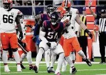  ?? Jon Shapley/staff photograph­er ?? Texans rookie defensive end Will Anderson Jr. has establishe­d himself as a rising star in the NFL.