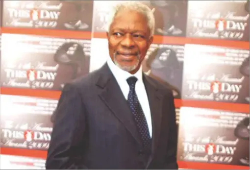  ??  ?? Late Kofi Annan