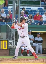  ?? PHOTO COURTESY PORTLAND SEA DOGS ?? Red Sox prospect Chase Meidroth has gotten off to a fantastic start since being selected as a fourth-round pick in the 2022 MLB Draft.