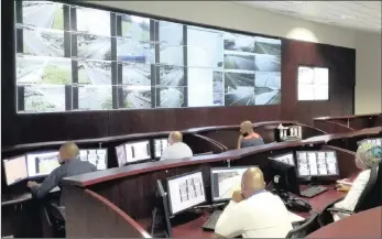  ??  ?? ROUND-THE-CLOCK: Sanral’s Freeway Management System based in Pietermari­tzburg monitors the N2 and N3 in KwaZulu-Natal. The system has the ability to co-ordinate a multi-agency response to a major incident, from a single location that has a real-time...