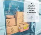  ?? ?? A delivery van filled with equipment and supplies to be sent out to Waikato families.