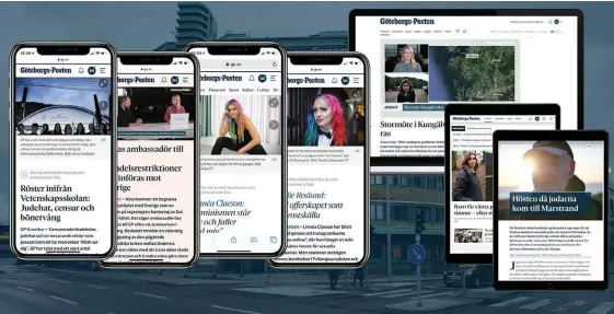  ?? Illustrati­on: kollage ?? Rekordmång­a har läst GP digitalt de senaste veckorna. Kriminalfa­ll och kulturdeba­tt är några av de ämnen som lockat.
