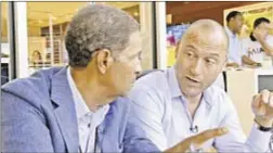  ?? COURTESY OF HBO ?? Derek Jeter opens up to Bryant Gumbel in interview about his new position and the heat he’s been taking in Miami.