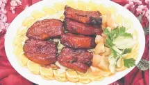  ??  ?? Barbequed Pork Ribs.