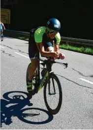  ?? Foto: Oliver Wechsler ?? Startete bei der Ironman 70.3-Weltmeiste­rschaft in Port Elisabeth in Südafrika: Jens Bley.