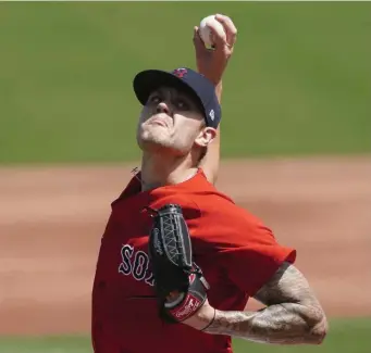  ?? AP; LEFT, GETTy IMaGEs FILE ?? UP AND DOWN: Red Sox starter Tanner Houck walked four batters and gave up three runs in nearly three innings on Tuesday against the Braves. Meanwhile, Lakers star LeBron James, left, has bought a stake in Fenway Sports Group, making him a minority owner of the Red Sox.