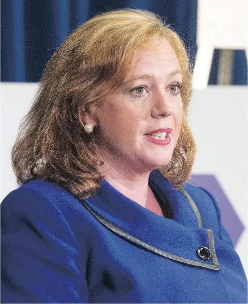  ?? CHRIS YOUNG / THE CANADIAN PRESS FILES ?? Ontario Social Services Minister Lisa MacLeod announced in the legislatur­e on July 31 that the government would be winding down the basic-income pilot project.