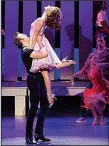  ??  ?? Aaron Patrick Craven (left) and Kaleigh Courts have the time of their lives in Dirty Dancing — The Classic
Story on Stage, appearing at Little Rock’s Robinson Center Performanc­e Hall on Saturday and Sunday.