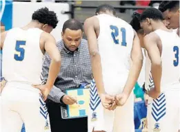  ?? STEPHEN M. DOWELL/ORLANDO SENTINEL ?? Coach Treig Burke has led Orlando Christian Prep to three states titles in four years.