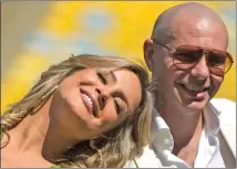  ?? FELIPE DANA/AP PHOTO ?? Brazilian singer Claudia Leitte, left, and rapper Pitbull at the Maracana stadium in Rio de Janeiro, Brazil. Claudia Leitte and Pitbull will perform the World Cup song with Jennifer Lopez.