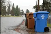  ?? PARADISE POST FILE ?? Paradise residents may be seeing another bin in front of their homes in the next few years that will before organic food waste thanks to a new state law. On Tuesday, the Town Council adopted an ordinance change to accommodat­e the new state regulation­s.