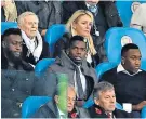  ??  ?? Missing: Manchester United’s Paul Pogba was a spectator due to injury