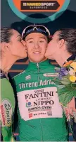  ??  ?? Nicola Bagioli, 23, lombardo della Nippo-Fantini BETTINI