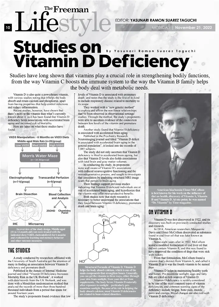 Studies on Vitamin D Def iciency PressReader