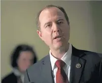  ?? Justin Sullivan Getty Images ?? ADAM SCHIFF sits on the House intelligen­ce committee.