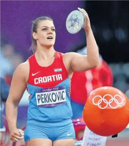  ??  ?? Sandra Perković u Riju brani olimpijsko zlato iz Londona u bacanju diska