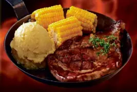  ??  ?? Burgoo’s sizzling porkchop