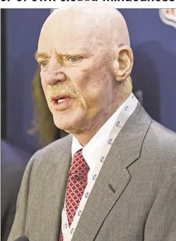  ?? AP ?? Houston Texans owner Bob McNair is backtracki­ng after causing outrage around NFL by saying ‘we can’t let the inmates run the prison,’ in reference to protesting players.