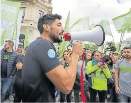  ?? ?? La propuesta. Facundo Moyano quiere sumar a los privados.