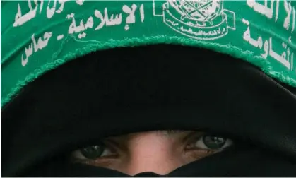  ?? A Palestinia­n Hamas supporter. Photograph: Khalil Hamra/AP ??