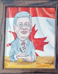  ?? SALLY COLE/THE GUARDIAN ?? This is a caricature of Stephen Harper by Eddy Schwartz.