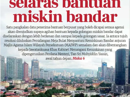 Pangkalan Data Selaras Bantuan Miskin Bandar Pressreader