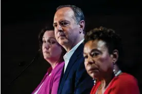  ?? Tom Williams/CQ-Roll Call, Inc/Getty Images ?? Adam Schiff is currently leading the polls for the US Senate competitio­n, ahead of Katie Porter and Barbara Lee. Photograph: