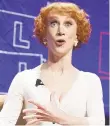  ?? WILLY SANJUAN/INVISION ?? Comedian Kathy Griffin lost much of her empire after she posed for a photo in 2017 holding a mask that was made to look like a beheaded Donald Trump.