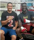  ??  ?? Fa has been a regular sparring partner with former WBC champ Deontay Wilder.