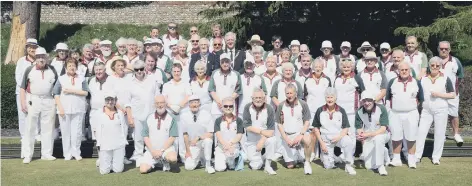  ?? PICTURE BY KATE SHEMILT KS190216 ?? Chichester Bowling Club members tun out in force for the new season