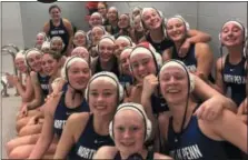  ?? SUBMITTED PHOTO ?? The North Penn girls water polo team captured their fifth straight state title this past weekend at Wilson West Lawn.