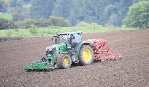  ??  ?? LESSONS: Cereals drilled during the perfect storm that was March 2013 enjoyed an average establishm­ent of 70pc in a trial carried out by students at Kildalton College, Co Kilkenny; below, farmers assess establishm­ent - counting the plants that have...