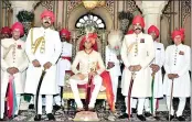  ??  ?? Jaipur Royal Prince Padamnabh Singh celebrates his 18th birthday with traditiona­l rituals at City Palace in Jaipur on Tuesday.