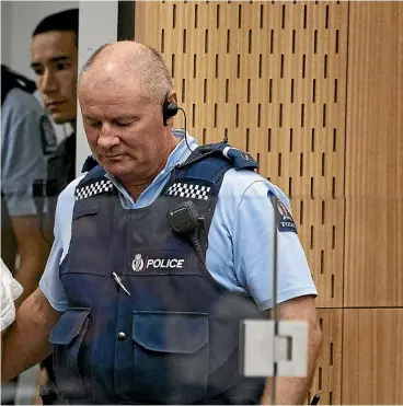  ?? GETTY IMAGES ?? Brenton Tarrant appears in the Christchur­ch District Court on Saturday.