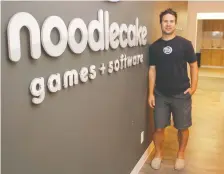  ?? MORGAN MODJESKI/FILES ?? Jordan Schidlowsk­y, co-founder and CEO of Noodlecake Studios, says Creative Sask.’s equity plan is a good first step, but that he would never agree to the terms that have been put forward.