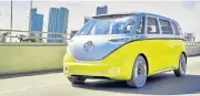  ??  ?? The I.D. Buzz brings back the spirit of the original VW Kombi.