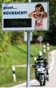  ?? Foto: Armin Weigel, dpa ?? Displays zeigen an, wenn der Biker zu viel Lärm macht.