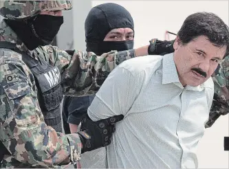  ?? BLOOMBERG FILE PHOTO ?? Joaquin (El Chapo) Guzman, seen in 2014, was convicted of running an industrial-scale smuggling operation.