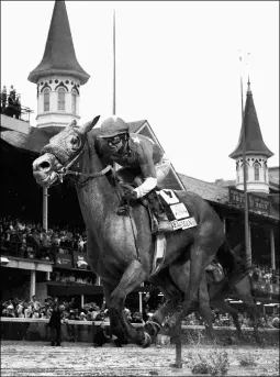  ?? BARBARA D. LIVINGSTON ?? Abel Tasman, by Quality Road, wins the Kentucky Oaks. She has now been first or second in six of her seven starts.