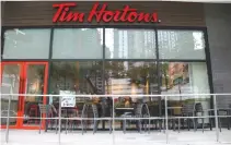  ??  ?? THE FIRST Southeast Asian branch of Tim Hortons opened at the Uptown Bonifacio in Taguig City.