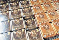  ?? ?? Stock in Unilever, the consumer giant behind Magnum, could be recession-proof