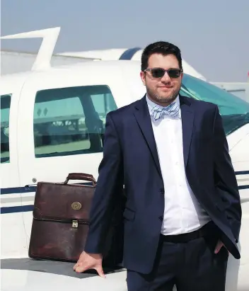 ?? ALEXA LAWLOR ?? Saskatoon-based defence lawyer Blaine Beaven has been flying since he was a teenager and once worked as a bush pilot in Manitoba.