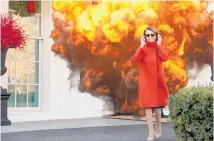  ??  ?? The internet was quick to react after Pelosi donned a pair of sunglasses after leaving the White House.