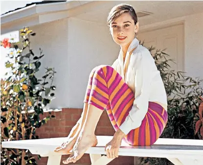  ??  ?? Style icon: Audrey Hepburn in Capri in 1953