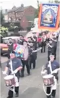  ??  ?? Above and top left: Footage of the lodge’s walk past Bert’s house